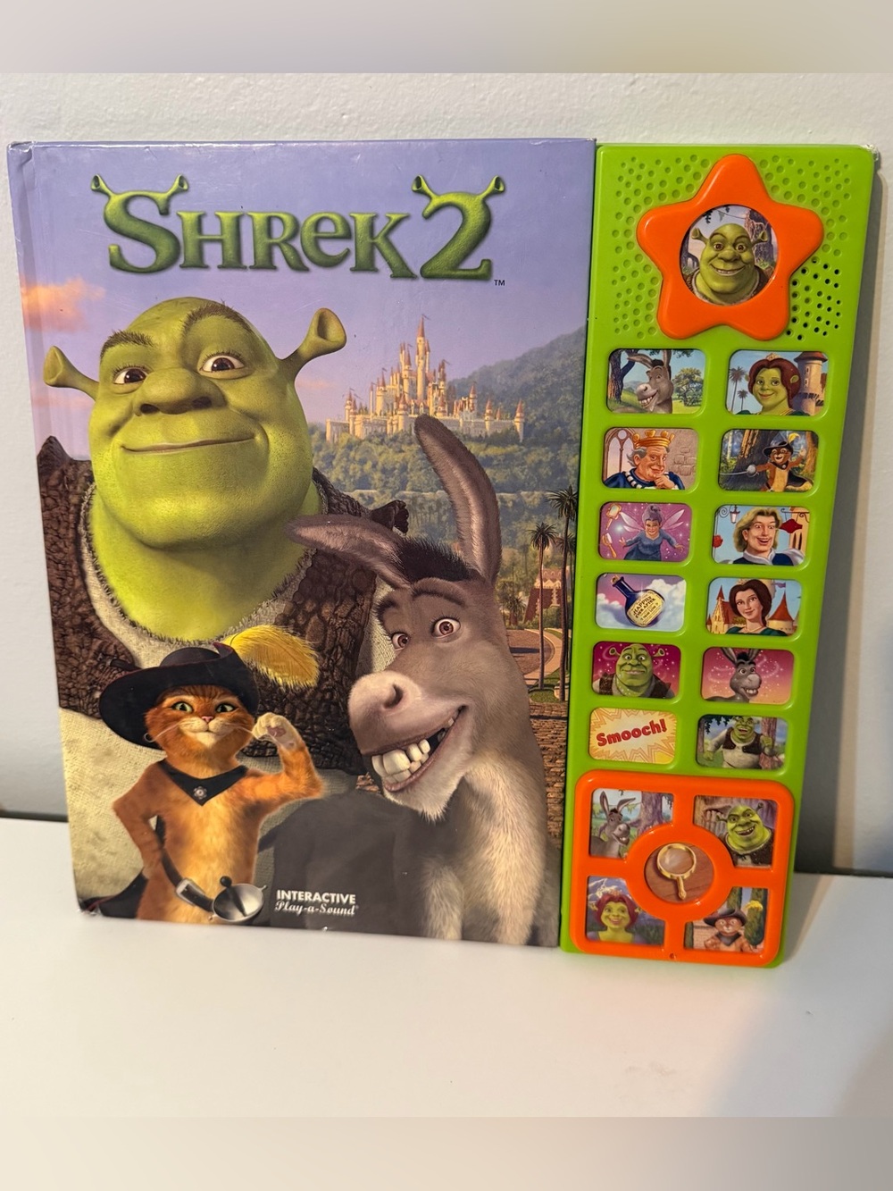 Vintage 2004 Shrek 2 Donkey Plush & Interactive Book - Picture 2 of 10